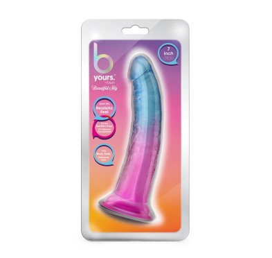 B YOURS BEAUTIFUL SKY 7 INCH DILDO SUNSET